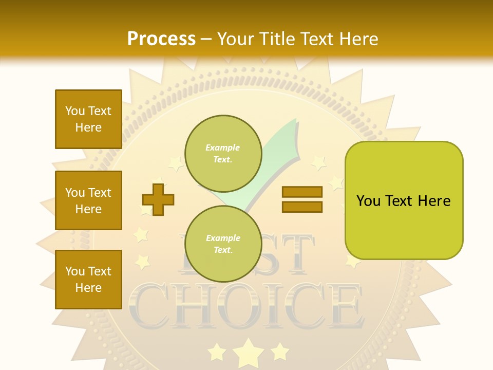 Assurance Store Label PowerPoint Template