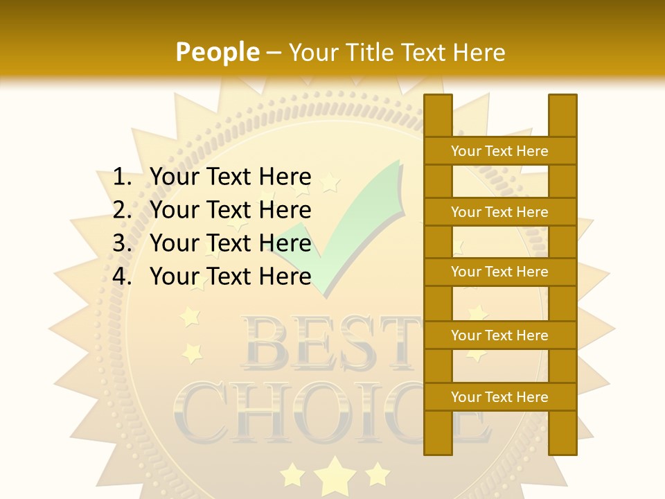 Assurance Store Label PowerPoint Template