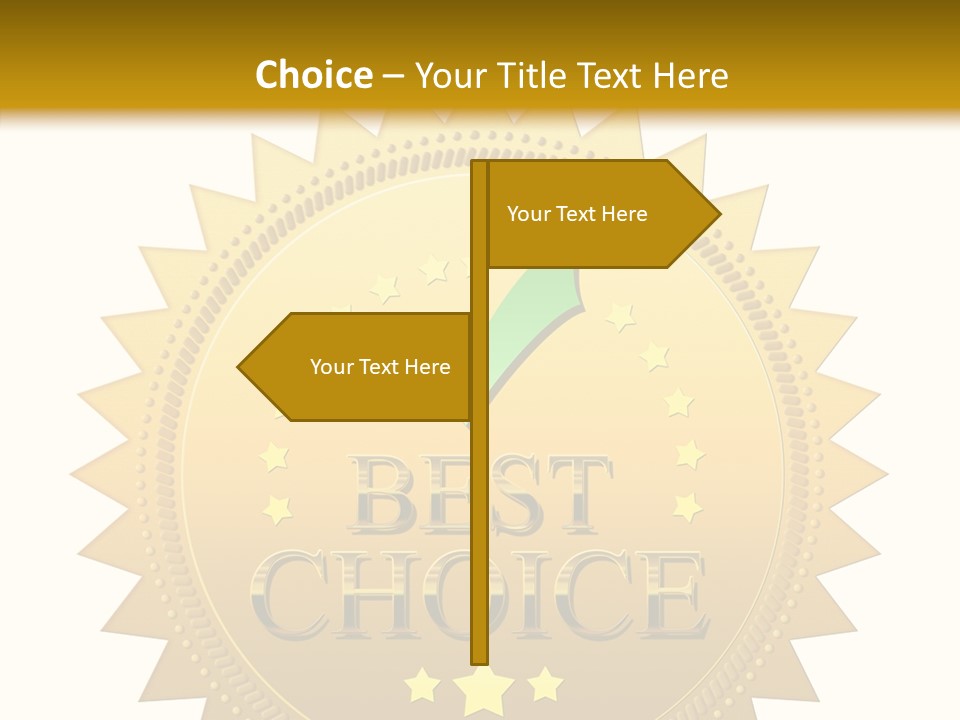 Assurance Store Label PowerPoint Template