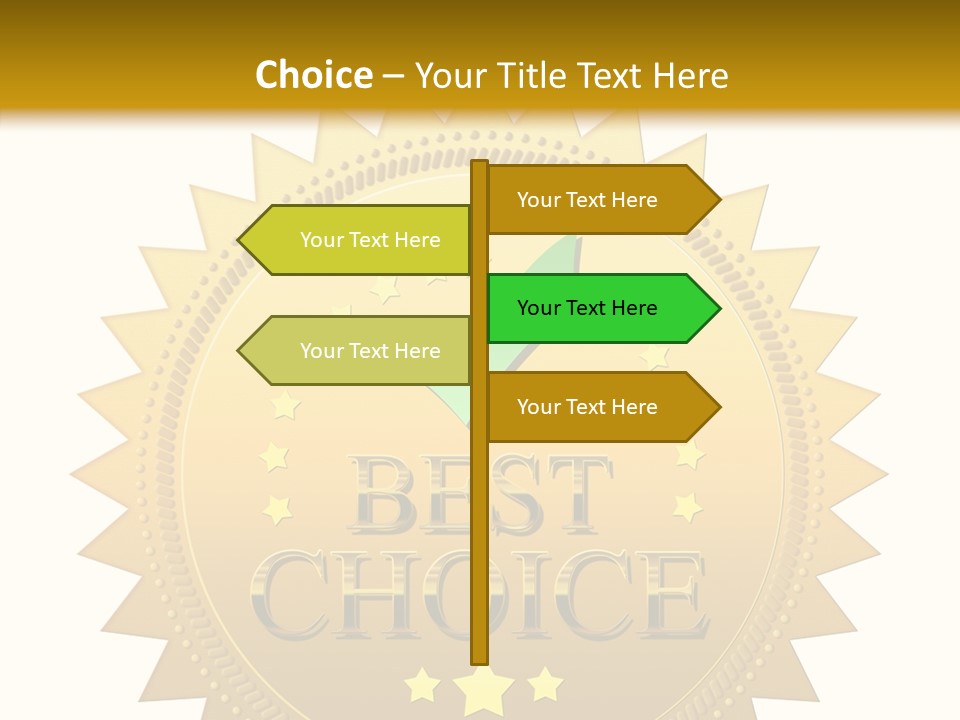 Assurance Store Label PowerPoint Template