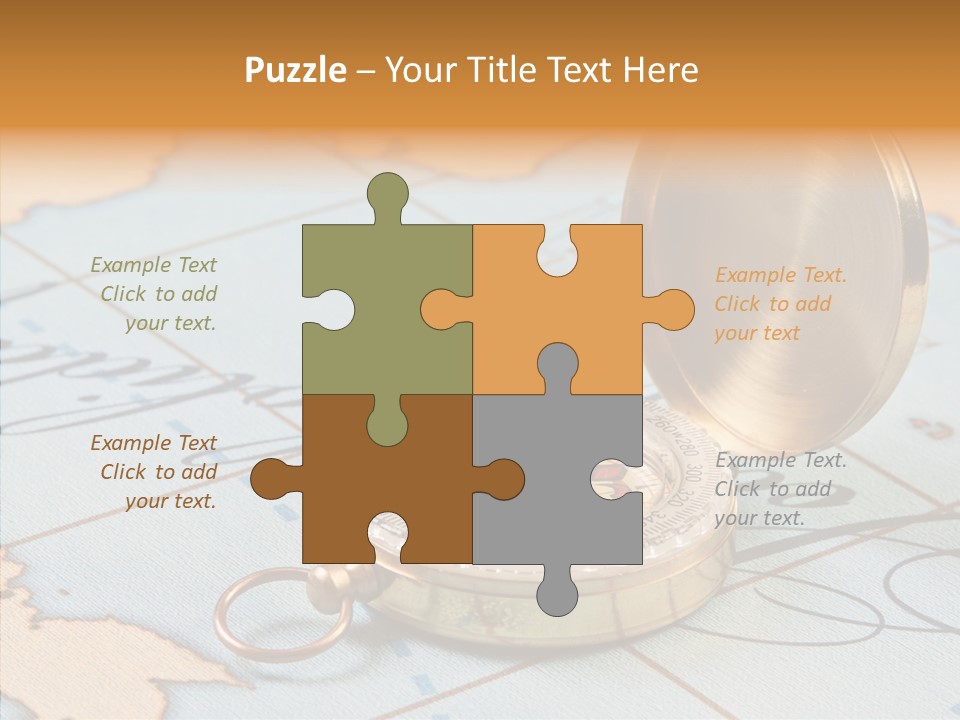 Map Pilot Travel PowerPoint Template