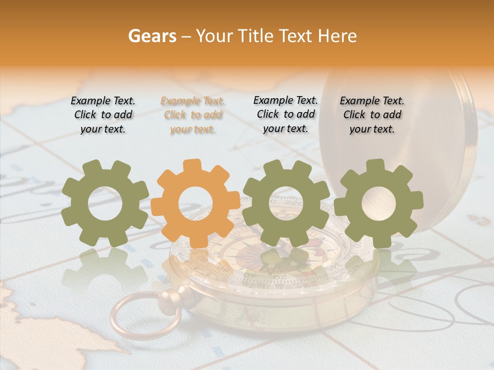 Map Pilot Travel PowerPoint Template