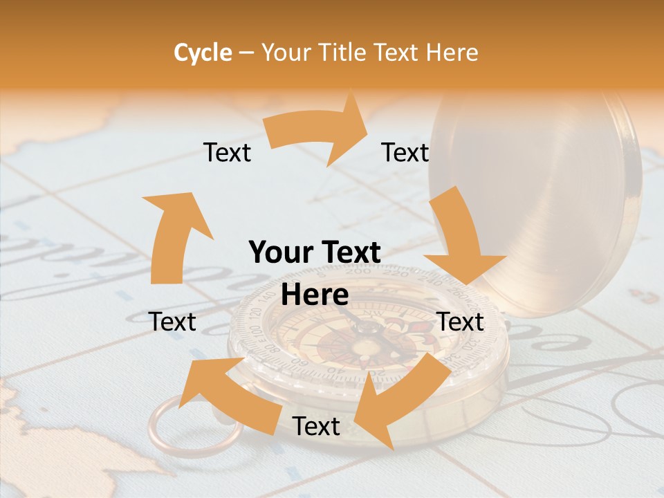 Map Pilot Travel PowerPoint Template
