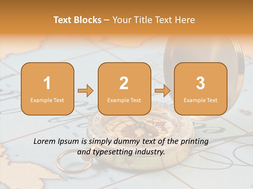 Map Pilot Travel PowerPoint Template