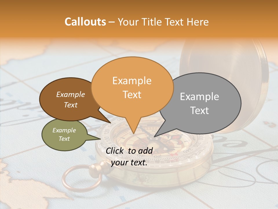 Map Pilot Travel PowerPoint Template