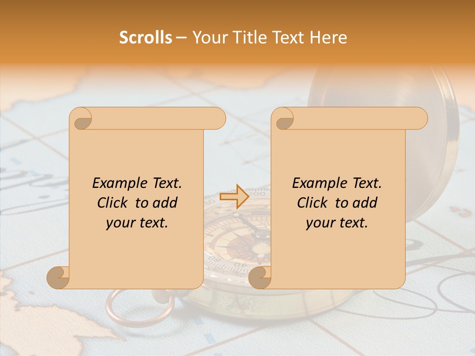 Map Pilot Travel PowerPoint Template