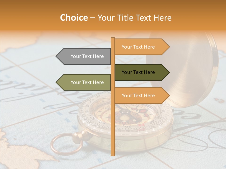 Map Pilot Travel PowerPoint Template