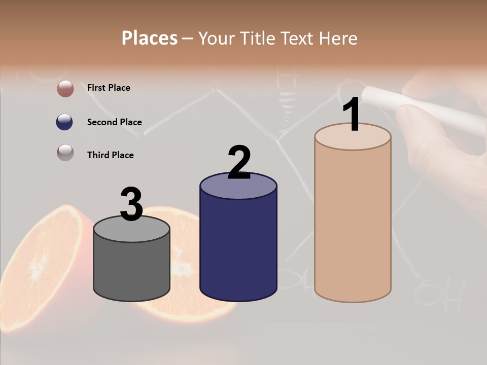 Food Chalk Orange PowerPoint Template