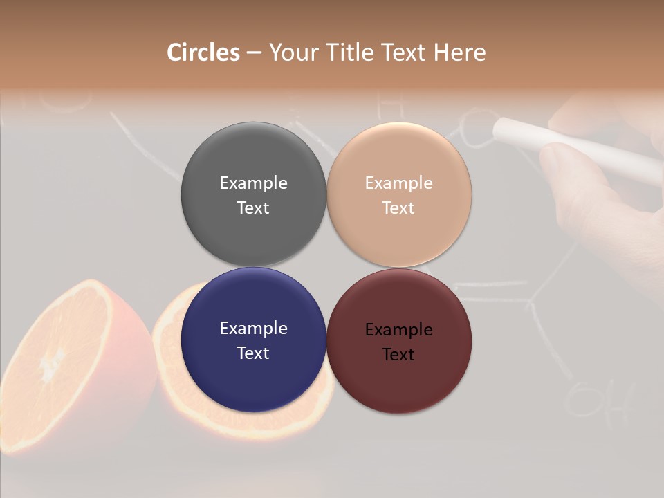 Food Chalk Orange PowerPoint Template