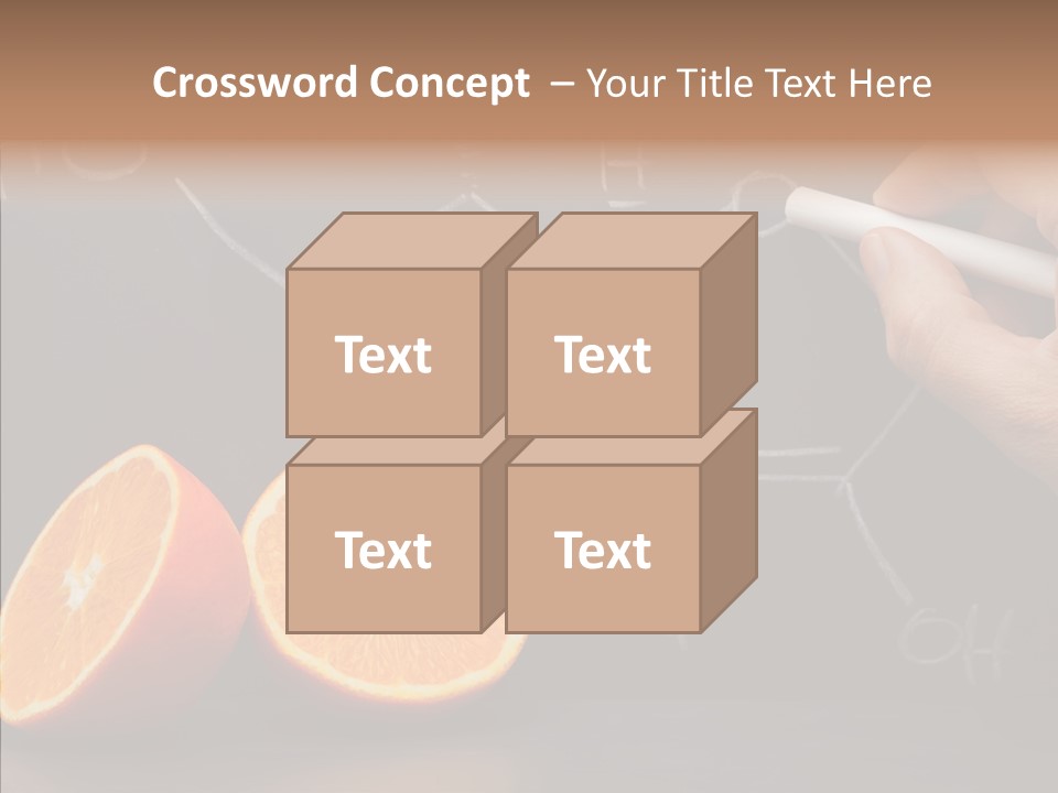 Food Chalk Orange PowerPoint Template