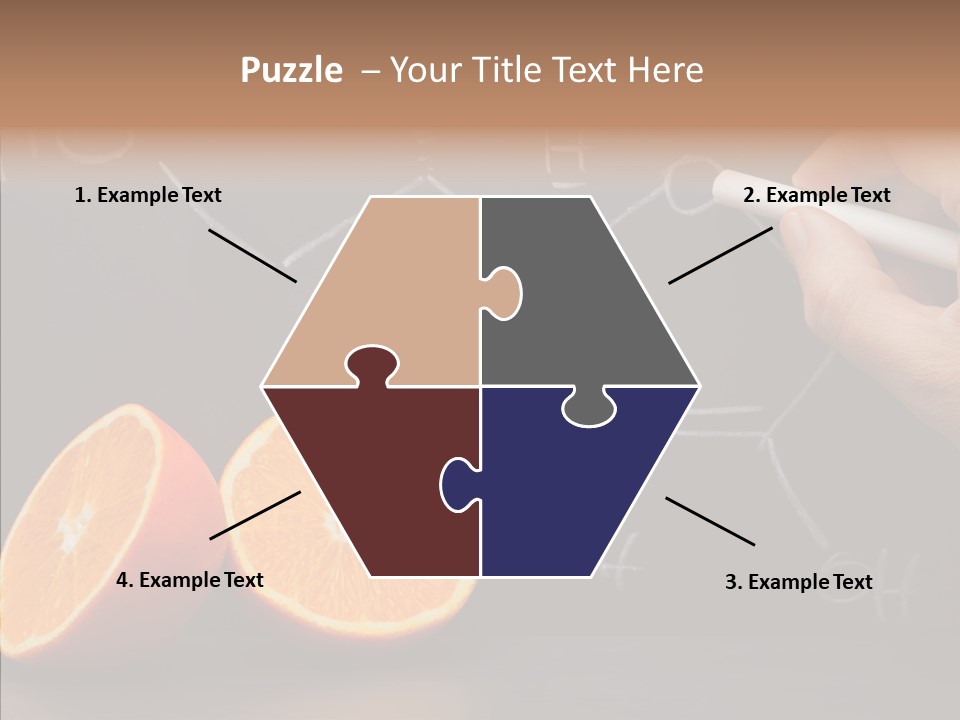 Food Chalk Orange PowerPoint Template