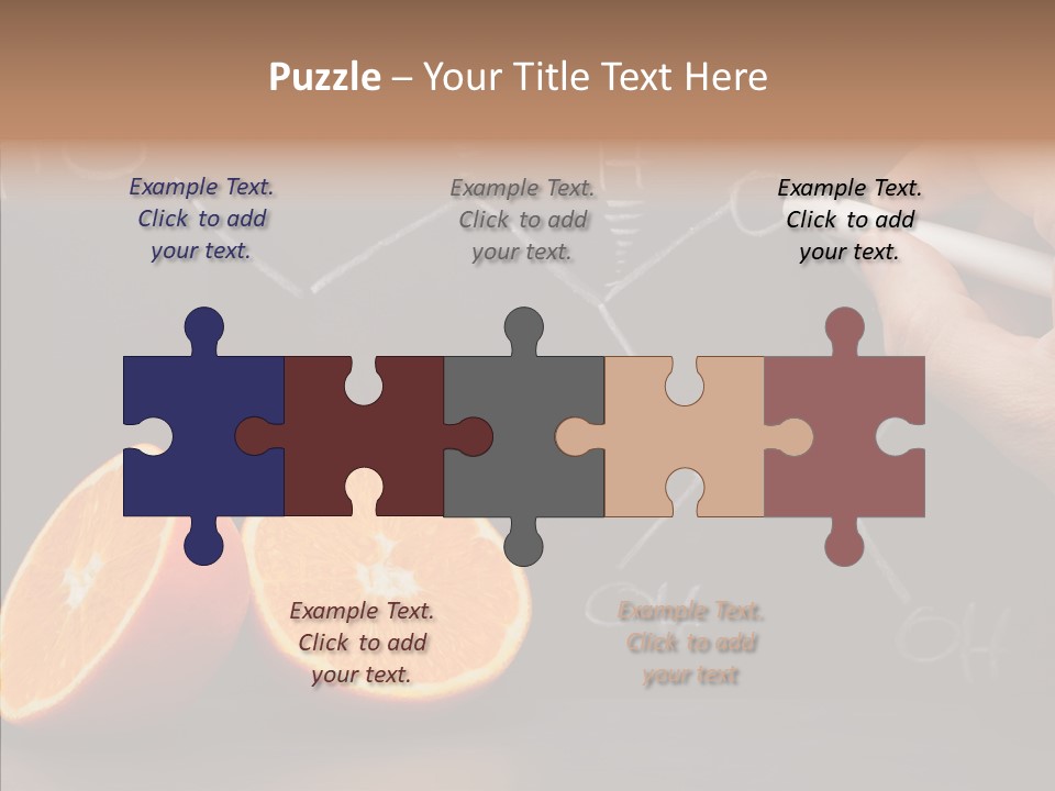 Food Chalk Orange PowerPoint Template