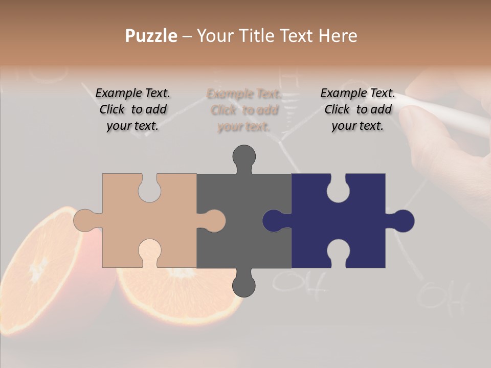 Food Chalk Orange PowerPoint Template