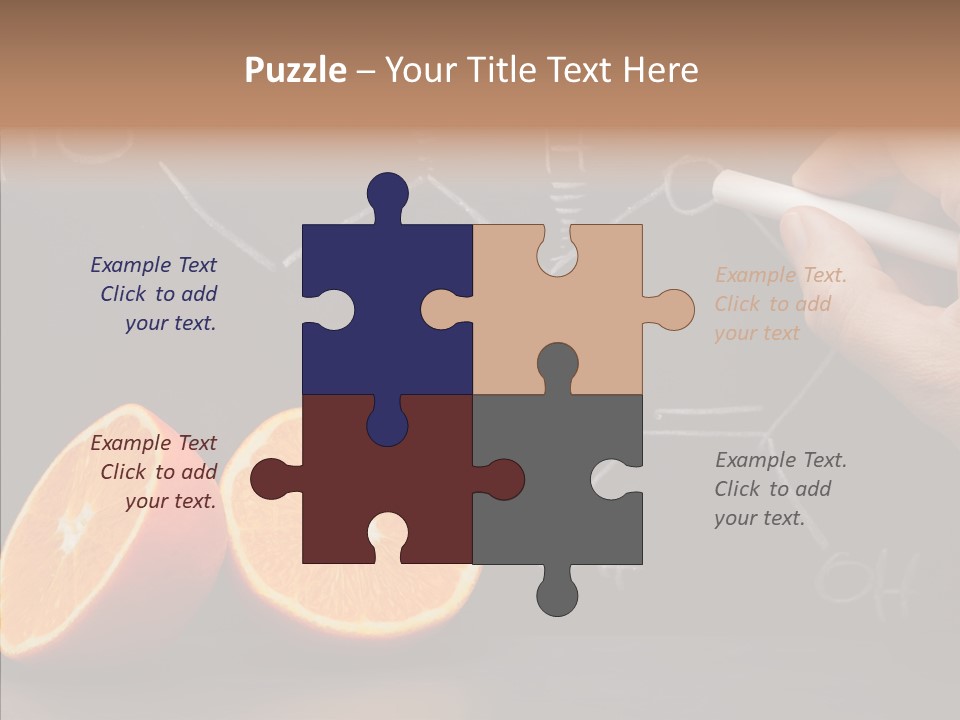 Food Chalk Orange PowerPoint Template