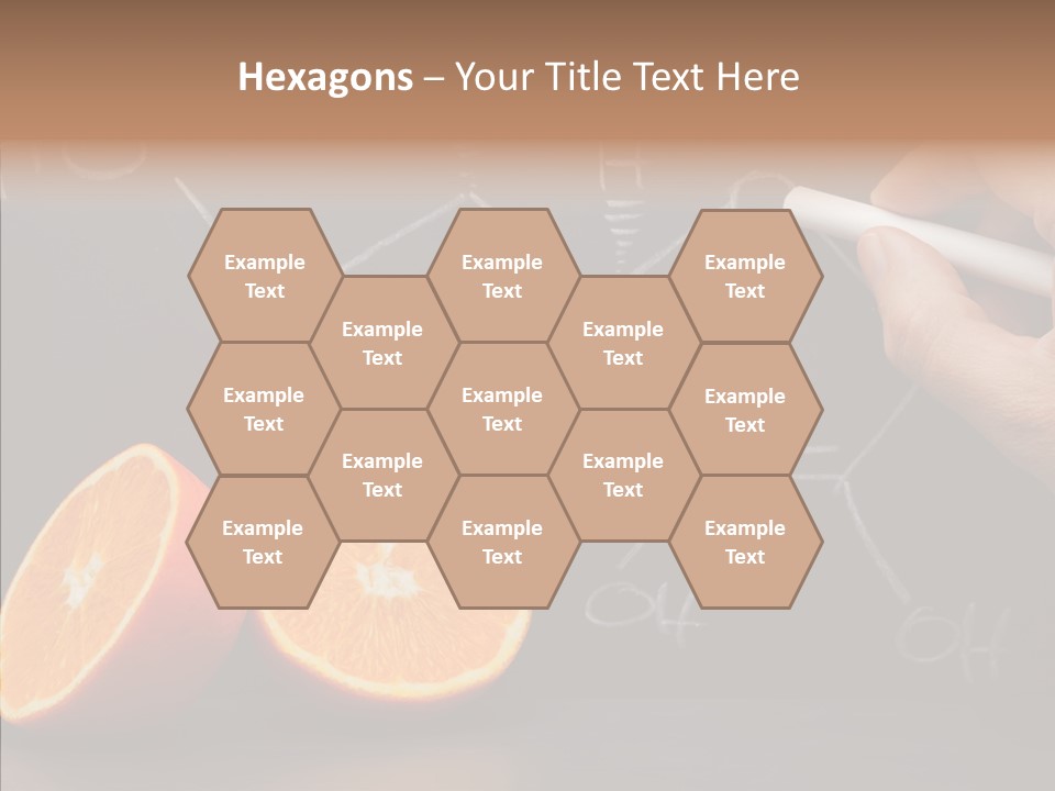 Food Chalk Orange PowerPoint Template