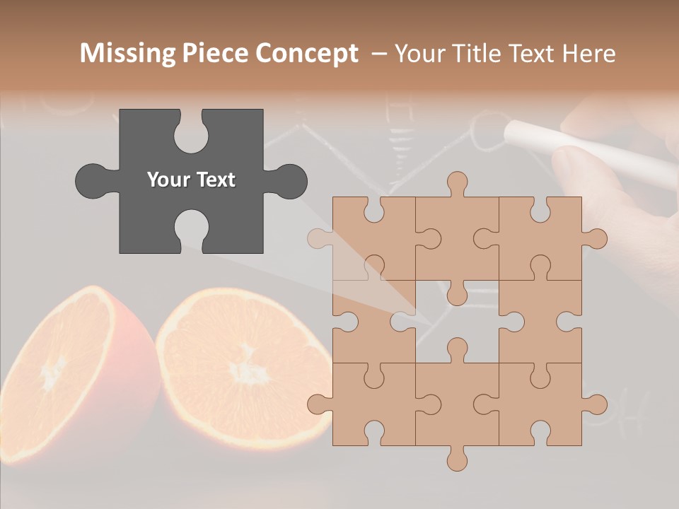 Food Chalk Orange PowerPoint Template