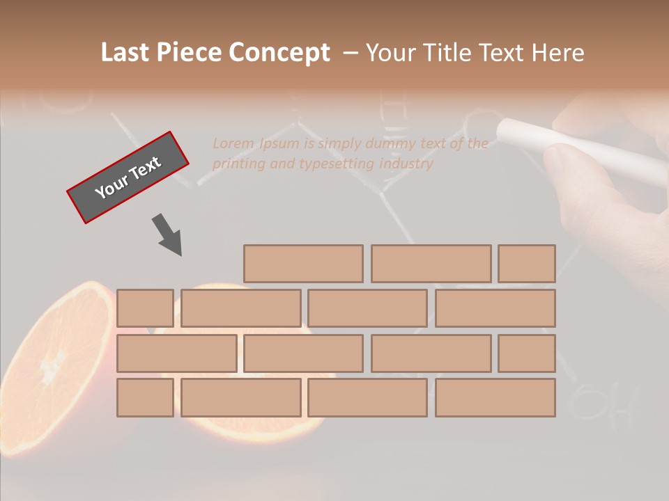 Food Chalk Orange PowerPoint Template