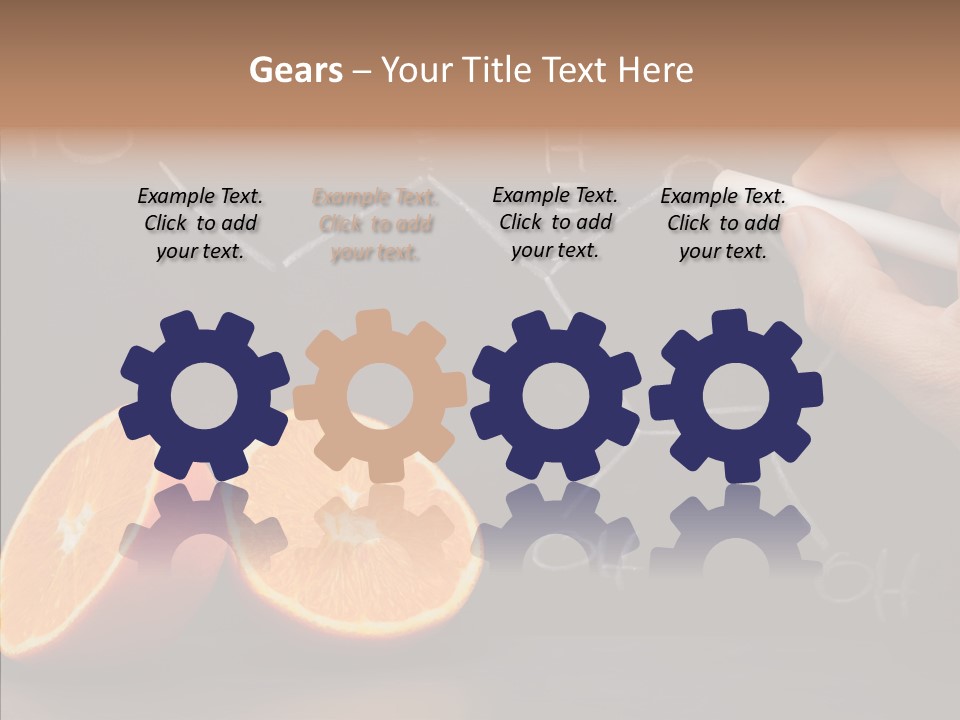 Food Chalk Orange PowerPoint Template