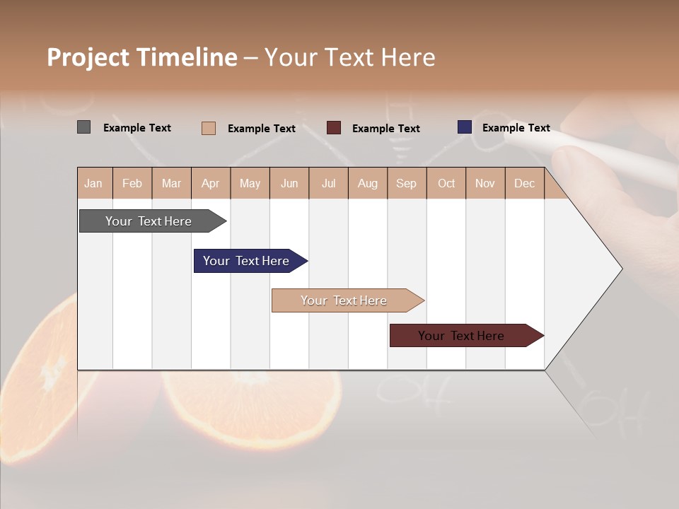 Food Chalk Orange PowerPoint Template