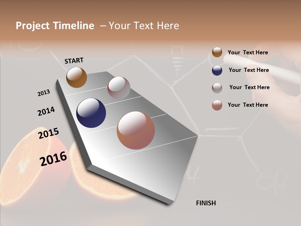 Food Chalk Orange PowerPoint Template