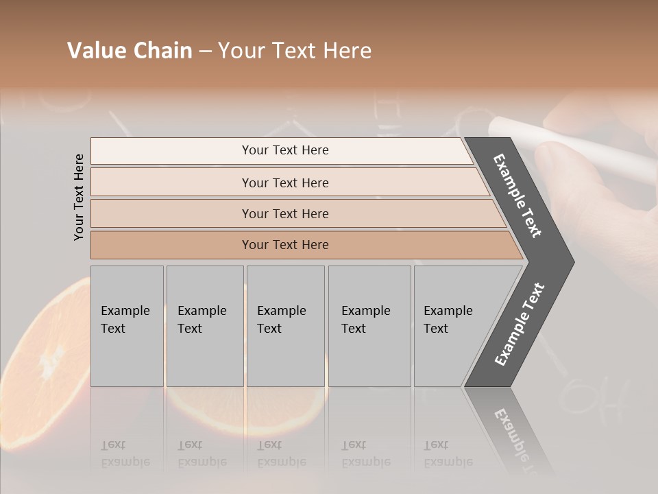 Food Chalk Orange PowerPoint Template