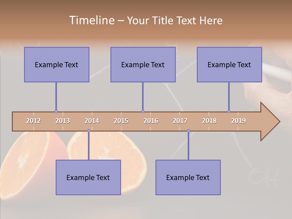 Food Chalk Orange PowerPoint Template