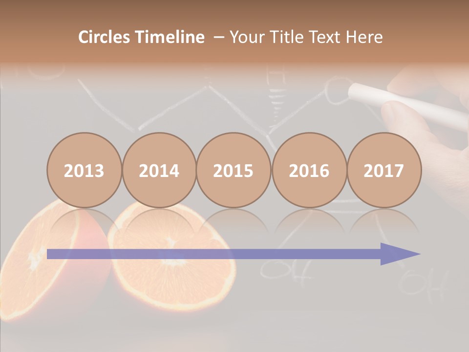 Food Chalk Orange PowerPoint Template