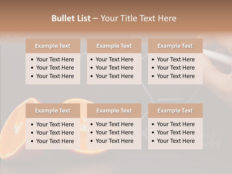 Food Chalk Orange PowerPoint Template