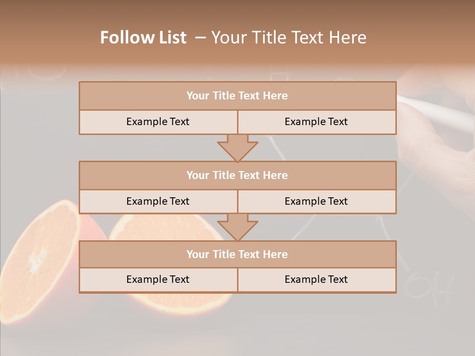 Food Chalk Orange PowerPoint Template