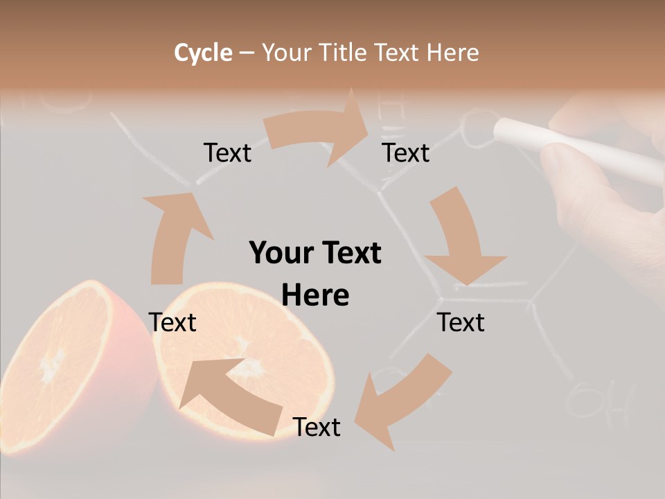 Food Chalk Orange PowerPoint Template