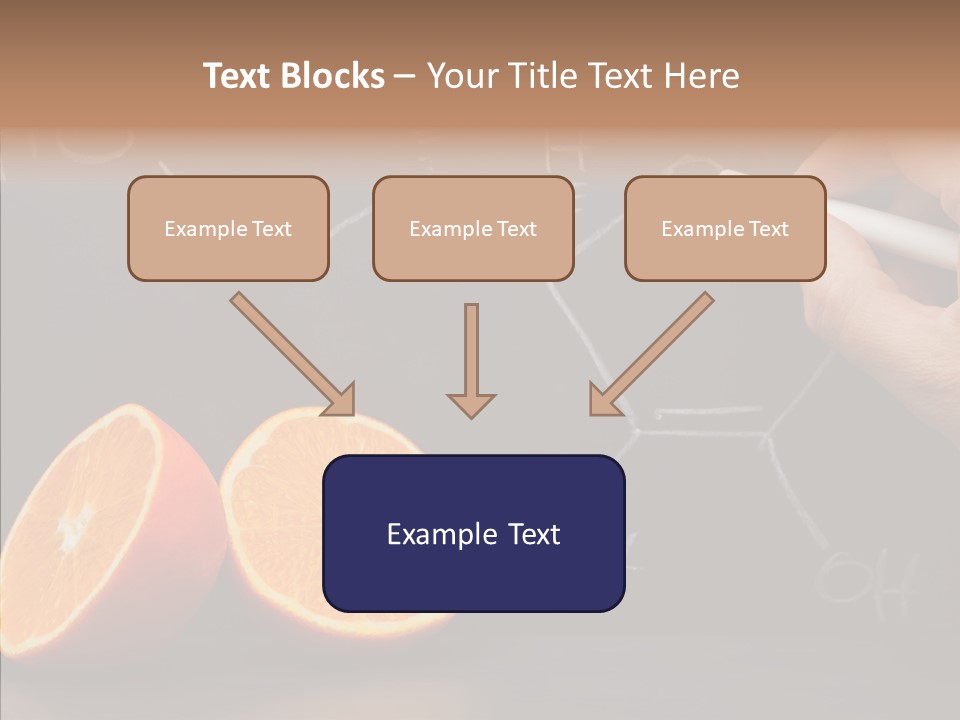 Food Chalk Orange PowerPoint Template