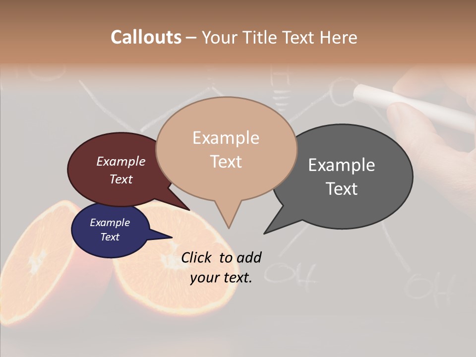 Food Chalk Orange PowerPoint Template