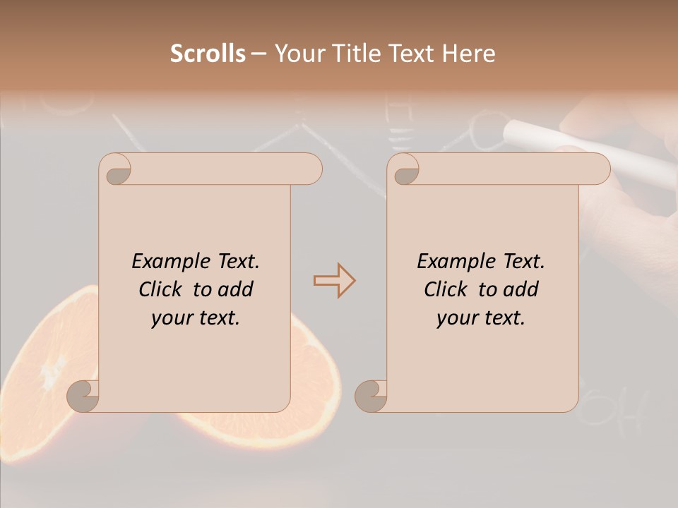 Food Chalk Orange PowerPoint Template