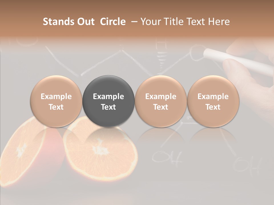 Food Chalk Orange PowerPoint Template