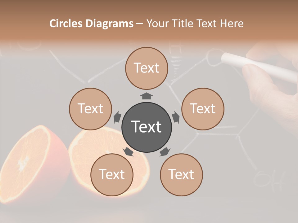 Food Chalk Orange PowerPoint Template