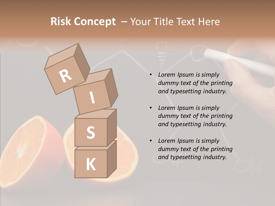 Food Chalk Orange PowerPoint Template