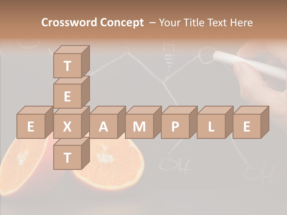 Food Chalk Orange PowerPoint Template