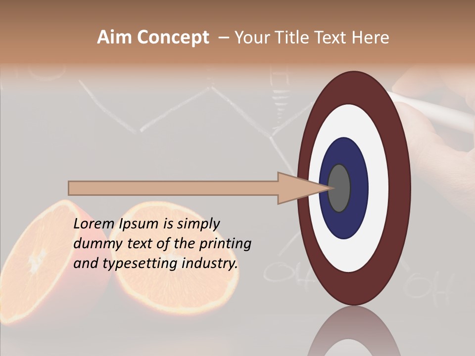 Food Chalk Orange PowerPoint Template