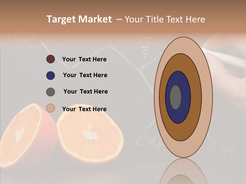 Food Chalk Orange PowerPoint Template