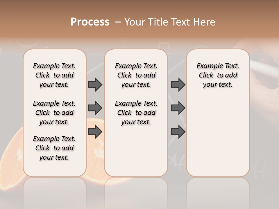 Food Chalk Orange PowerPoint Template