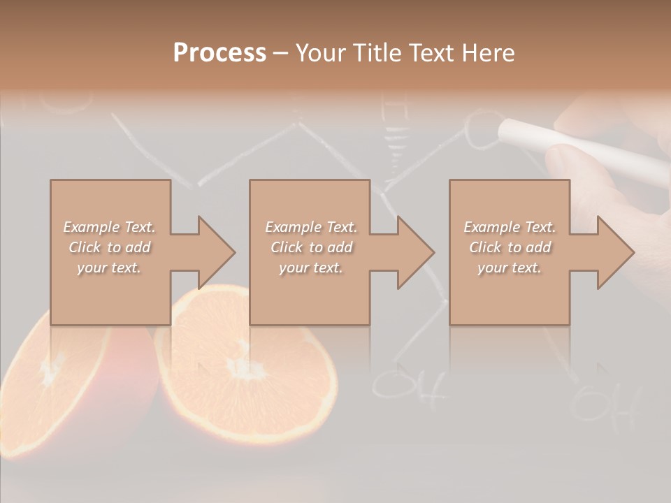 Food Chalk Orange PowerPoint Template