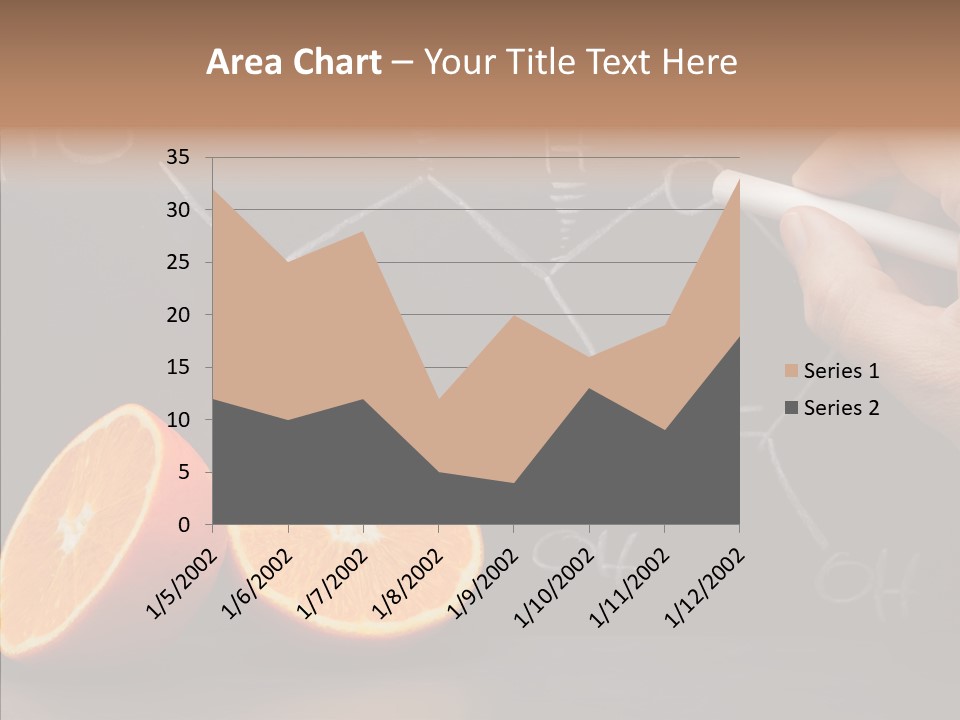 Food Chalk Orange PowerPoint Template