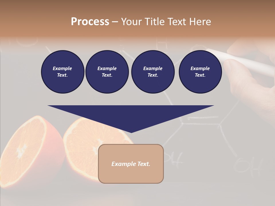 Food Chalk Orange PowerPoint Template