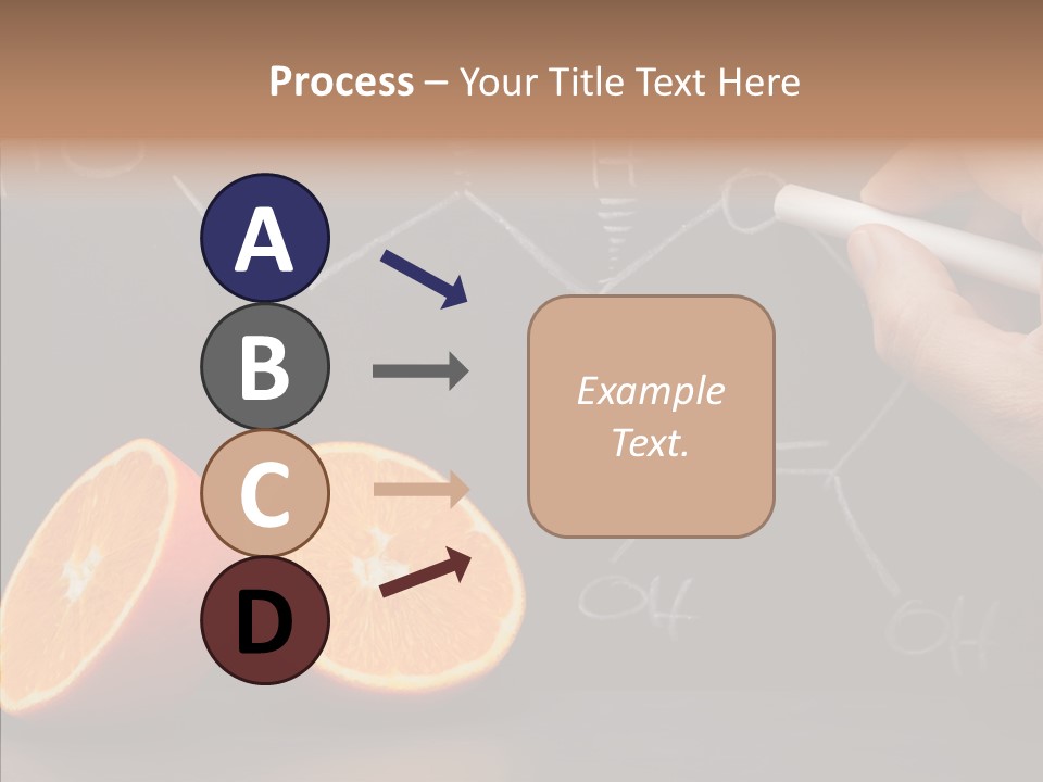 Food Chalk Orange PowerPoint Template