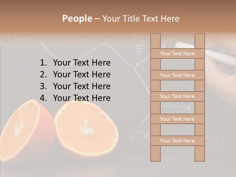 Food Chalk Orange PowerPoint Template