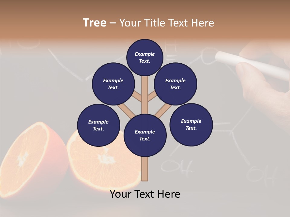 Food Chalk Orange PowerPoint Template