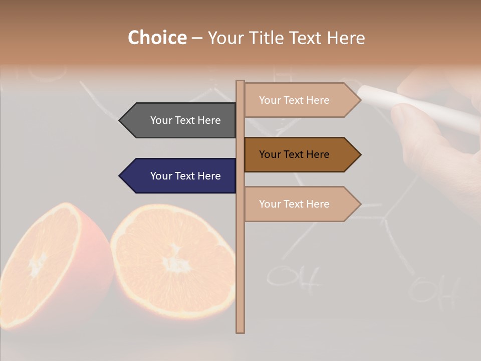 Food Chalk Orange PowerPoint Template