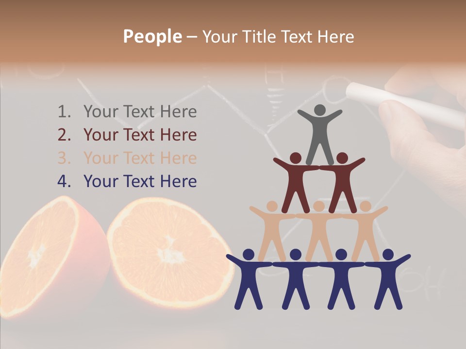 Food Chalk Orange PowerPoint Template