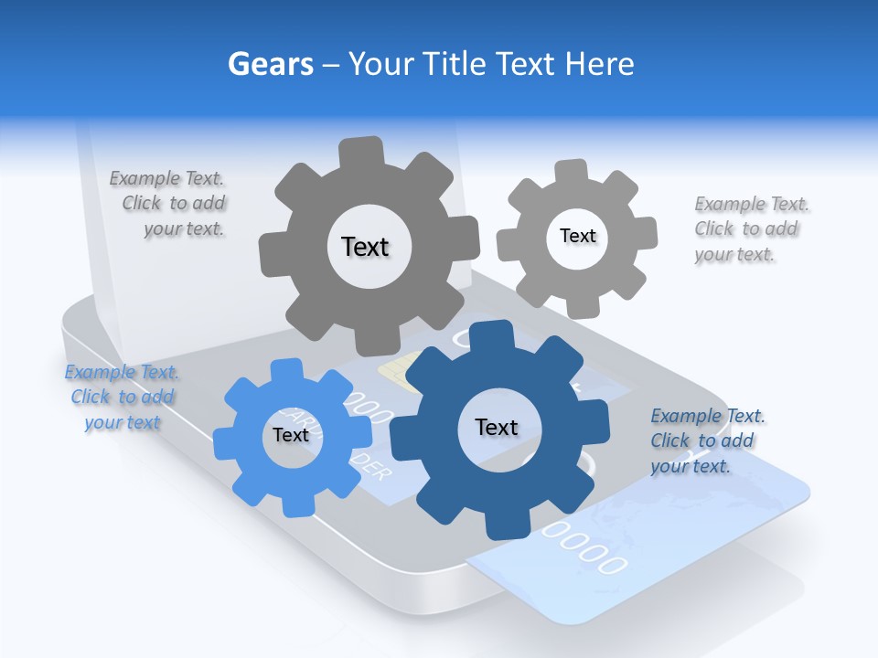 World Transaction White PowerPoint Template