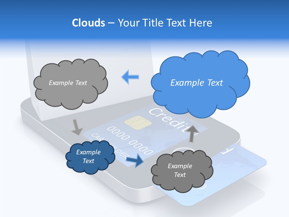 World Transaction White PowerPoint Template